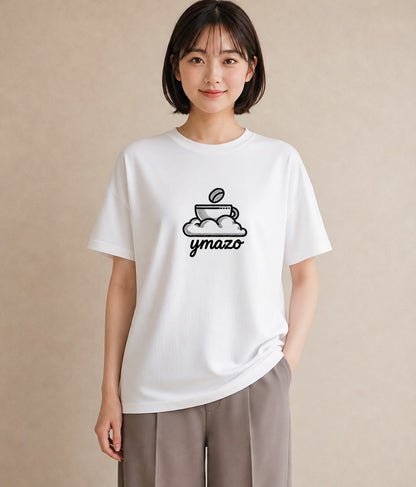 プリントTシャツ レディース コーヒー カフェ 珈琲 イラスト ヴィンテージ風 ホワイトデー 春服 白T YMAZO