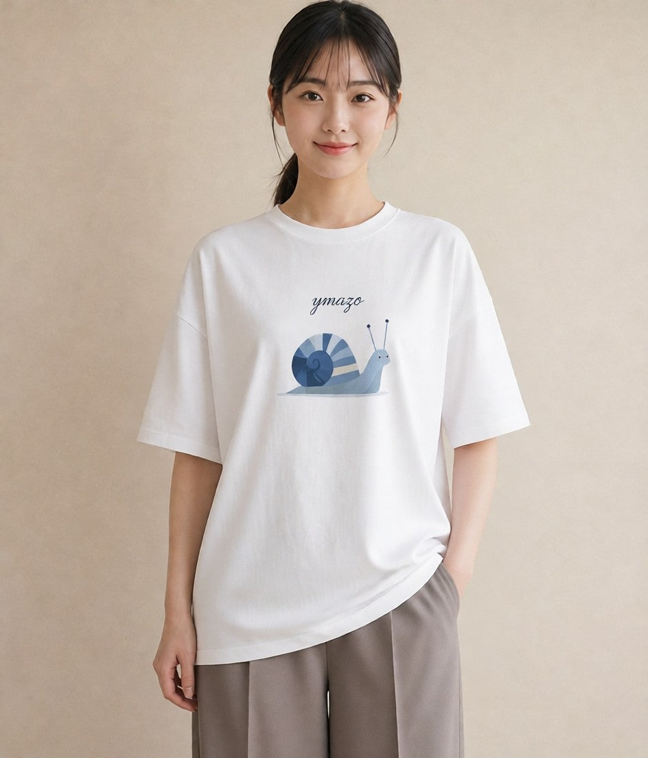 デザインTシャツ レディース ダンゴムシ 昆虫 虫 イラスト 上品 女子会 お揃い 白T YMAZO