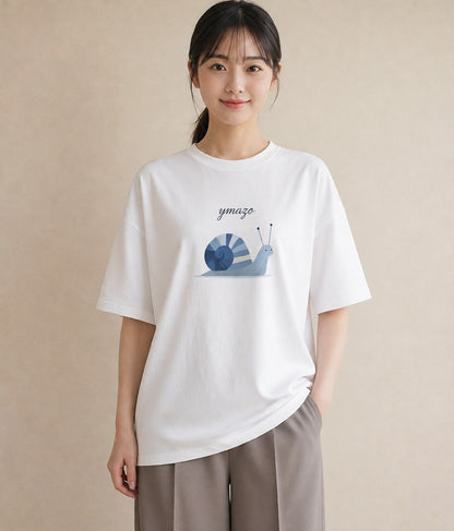 デザインTシャツ レディース ダンゴムシ 昆虫 虫 イラスト 上品 女子会 お揃い 白T YMAZO