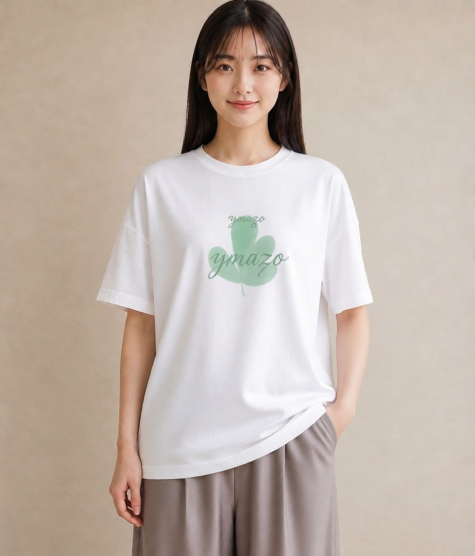 グラフィックTシャツ レディース 多肉植物 植物 ボタニカル イラスト ラフカジュアル 夏コーデ 通学 白T YMAZO