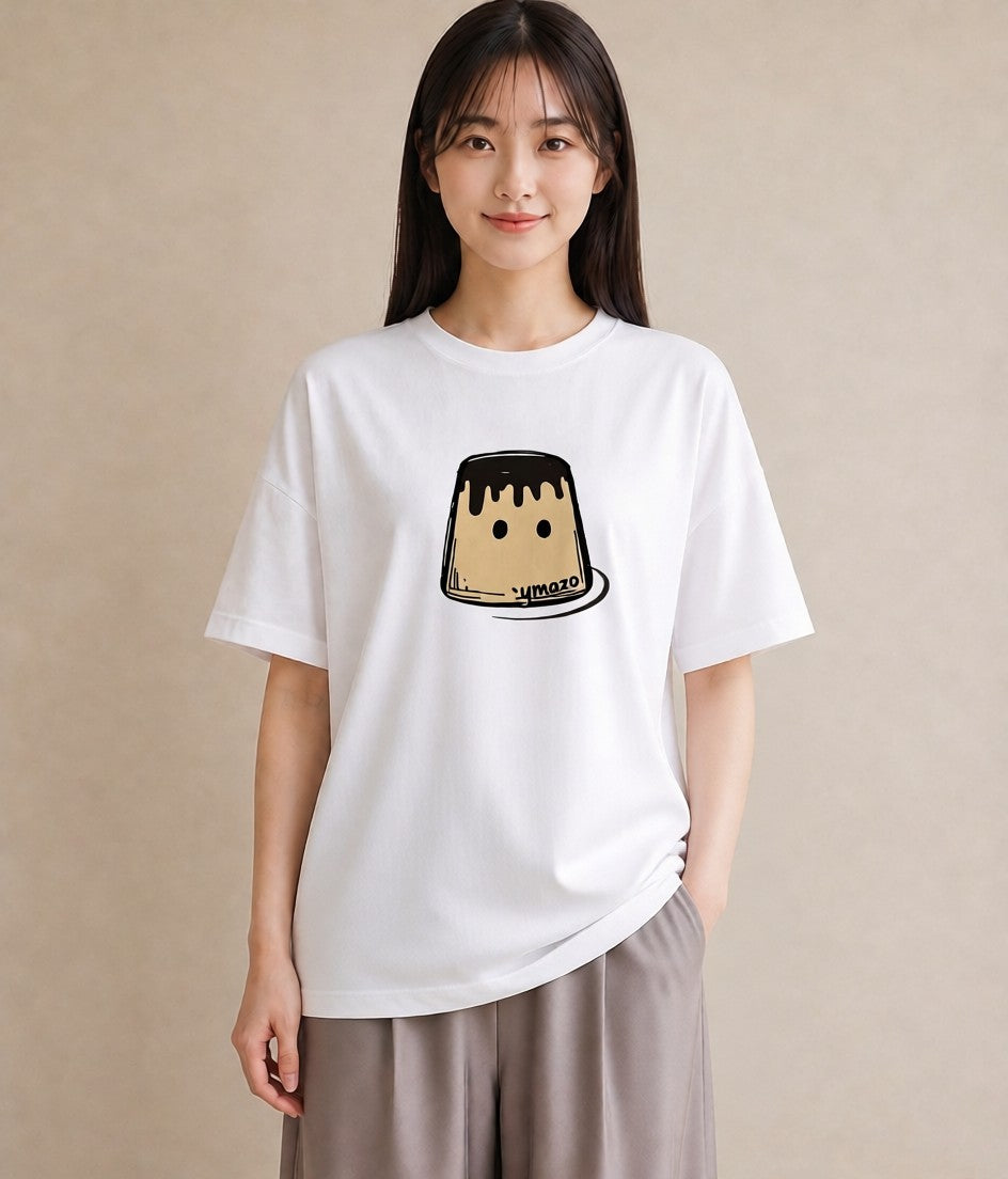 グラフィックTシャツ レディース スイーツ お菓子 デザート イラスト こなれ感 旅行用 海 白T YMAZO