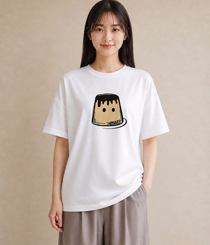 グラフィックTシャツ レディース スイーツ お菓子 デザート イラスト こなれ感 旅行用 海 白T YMAZO