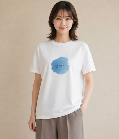 Tシャツ レディース 空 星空 宇宙 イラスト フェミニン 母娘コーデ 自分用 白T YMAZO