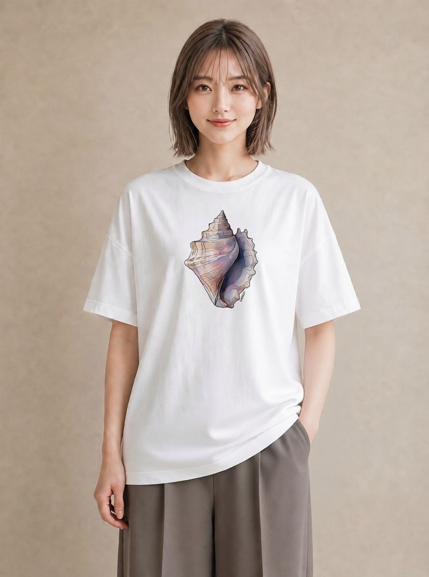デザインTシャツ レディース かたつむり 昆虫 虫 イラスト ユニーク 通学 誕生日プレゼント 白T YMAZO