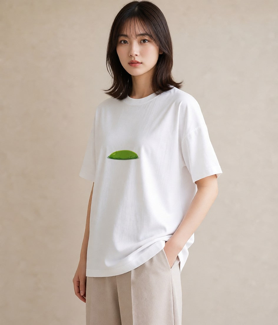 プリントTシャツ レディース 芝生 植物 ボタニカル イラスト フェミニン 秋コーデ おしゃれギフト 白T YMAZO