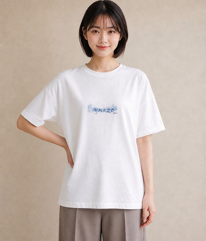 半袖Tシャツ レディース 空 星空 宇宙 イラスト モード 部屋着 女性向けギフト 白T YMAZO
