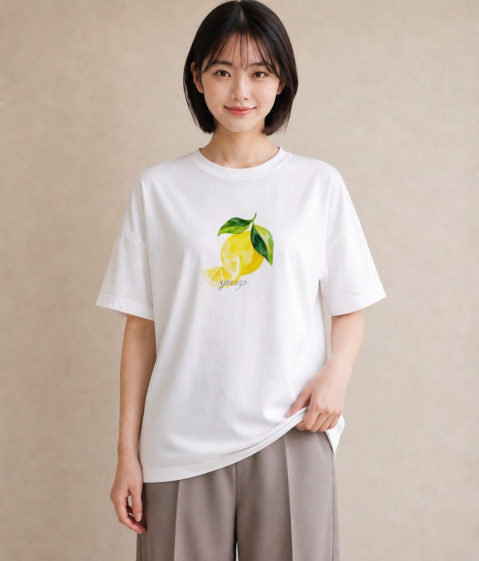 グラフィックTシャツ レディース バナナ 食べ物 フード イラスト モード ホワイトデー 春服 白T YMAZO