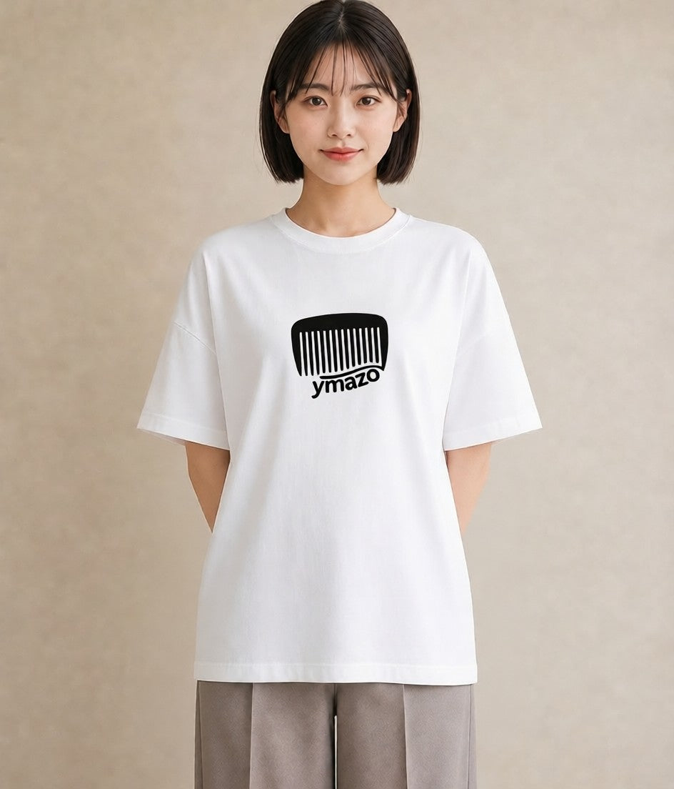 半袖Tシャツ レディース 手鏡 アンティーク レトロ ナチュラル イラスト 上品 母娘コーデ 自分用 白T YMAZO