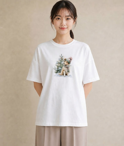 グラフィックTシャツ レディース シェットランドシープドッグ 犬 いぬ イラスト モード おしゃれギフト 社会人 白T YMAZO