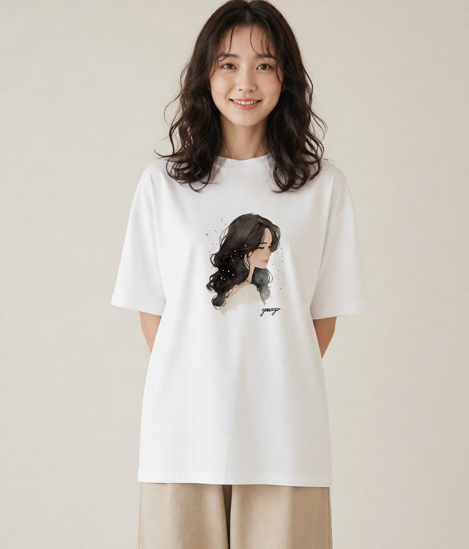 Tシャツ レディース 射手座 星空 宇宙 イラスト 旅行コーデ お揃い 親子 白T YMAZO