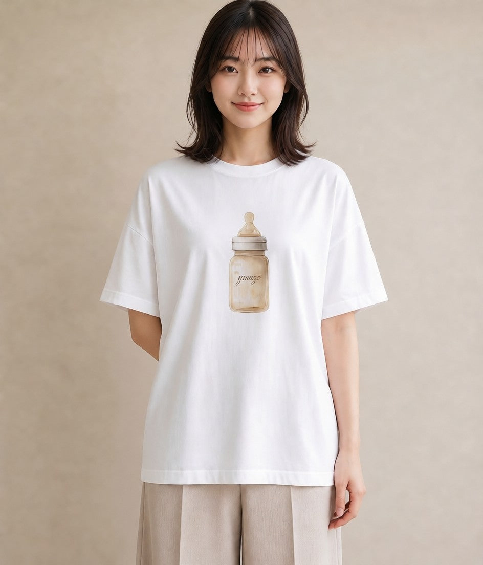 デザインTシャツ レディース クリームソーダ 食べ物 フード イラスト ゆるコーデ 自分用 ルームウェア 白T YMAZO