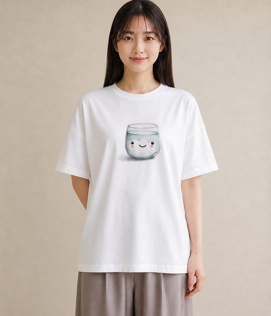 デザインTシャツ レディース クリームソーダ 食べ物 フード イラスト ミニマル クリスマス 旅行 白T YMAZO