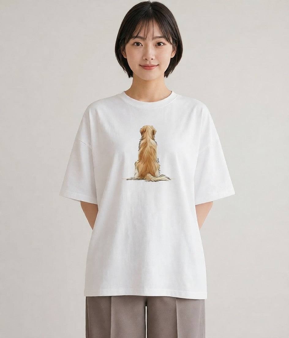 Tシャツ レディース 保護犬 犬 いぬ イラスト ゆるコーデ 週末コーデ 敬老の日 白T YMAZO