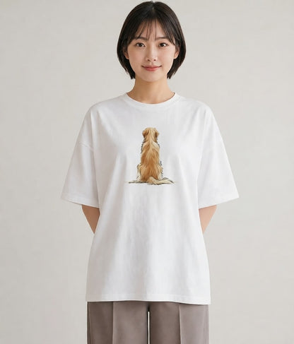 Tシャツ レディース 保護犬 犬 いぬ イラスト ゆるコーデ 週末コーデ 敬老の日 白T YMAZO