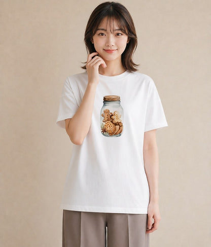 デザインTシャツ レディース あんみつ 食べ物 フード イラスト 可愛い クリスマス 旅行 白T YMAZO