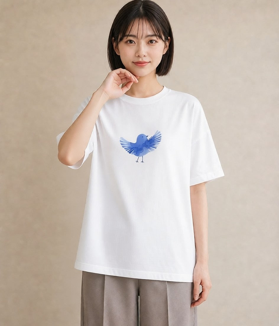 グラフィックTシャツ レディース マメルリハ ペット 動物 イラスト 女子会 お揃い 白T YMAZO