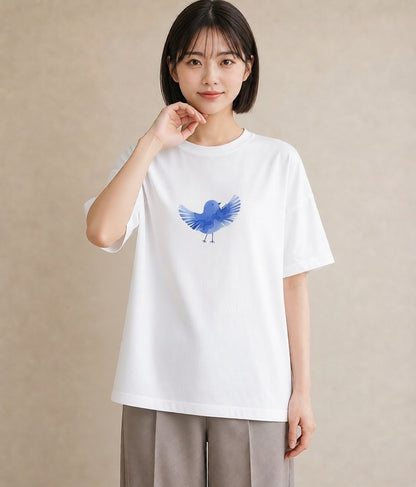 グラフィックTシャツ レディース マメルリハ ペット 動物 イラスト 女子会 お揃い 白T YMAZO