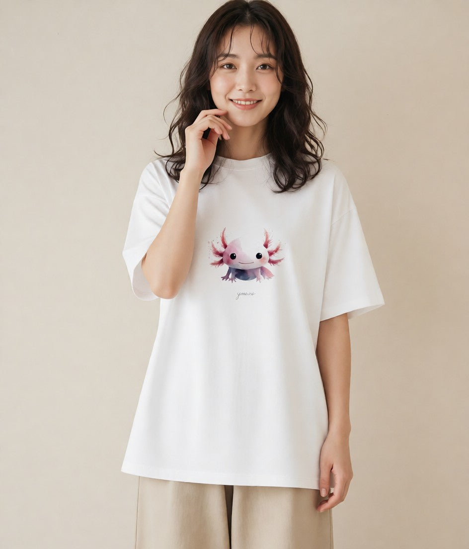 Tシャツ レディース ベタ ペット 動物 イラスト ポップ 母の日 ビーチ 白T YMAZO