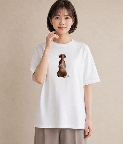 半袖Tシャツ レディース しっぽ 猫 ねこ イラスト シック 普段着 週末コーデ 白T YMAZO