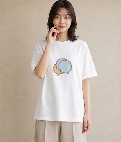 Tシャツ レディース わたあめ 食べ物 フード イラスト ユニーク 敬老の日 ホワイトデー 白T YMAZO