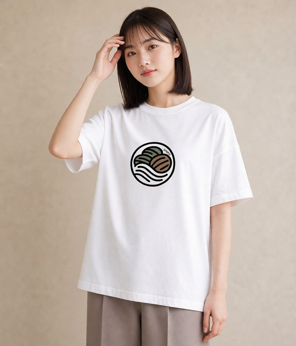 Tシャツ レディース カフェ カフェロゴ ロゴ イラスト ラフカジュアル お出かけ 普段着 白T YMAZO