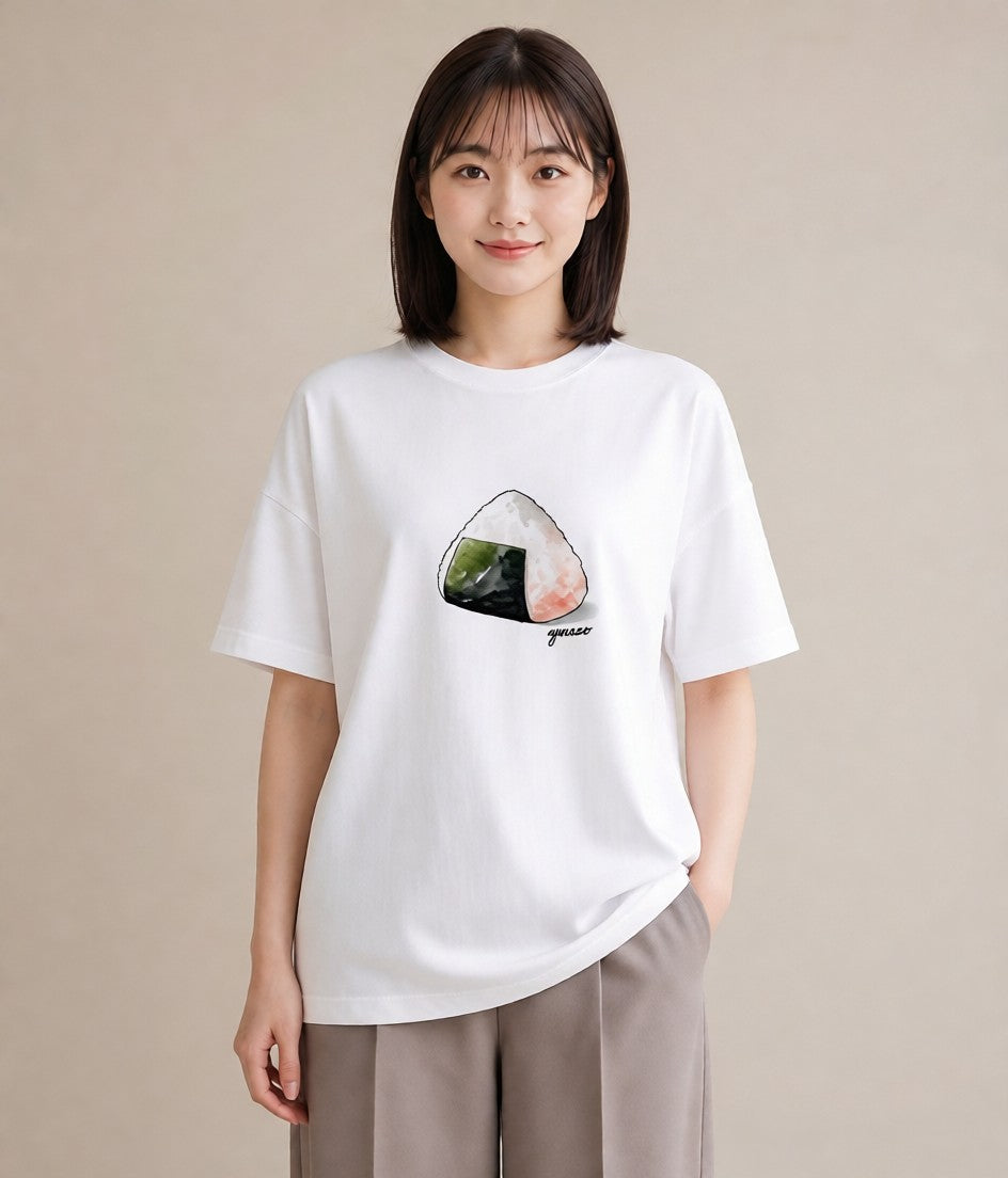 Tシャツ レディース 食パン 食べ物 フード イラスト ラフカジュアル お出かけ 普段着 白T YMAZO