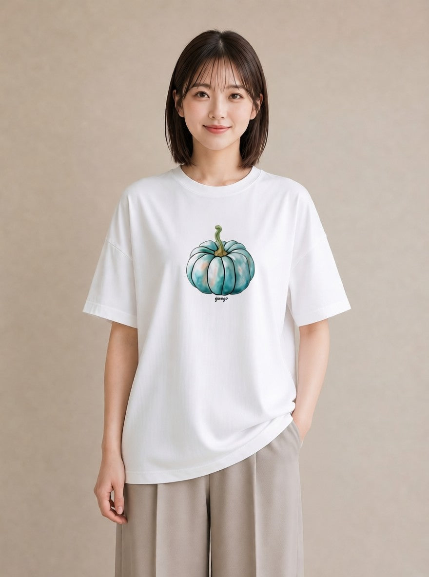 グラフィックTシャツ レディース メロン 食べ物 フード イラスト ミニマル 姉妹 送別ギフト 白T YMAZO