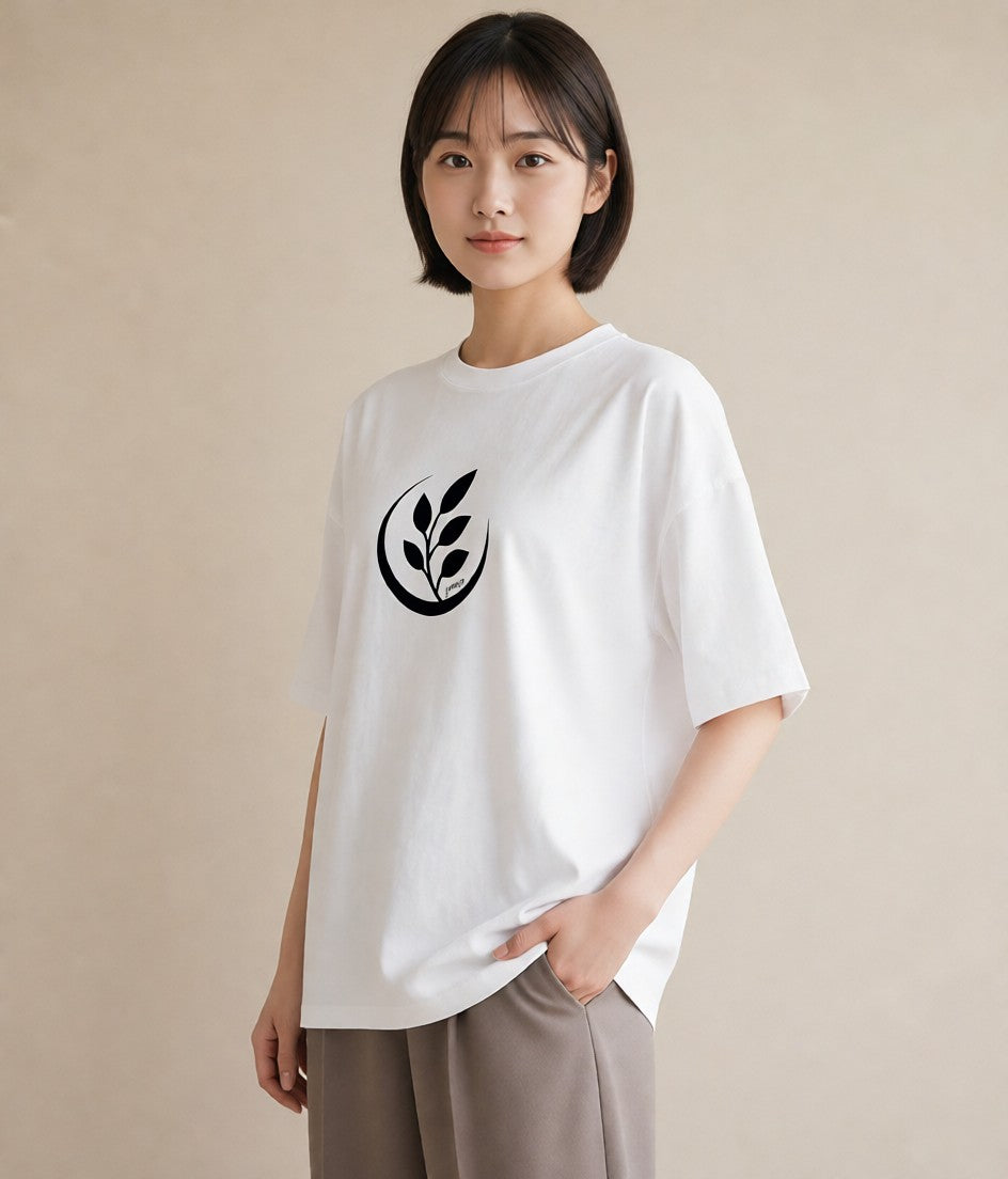 半袖Tシャツ レディース カフェ カフェロゴ ロゴ イラスト クリスマス 旅行 白T YMAZO