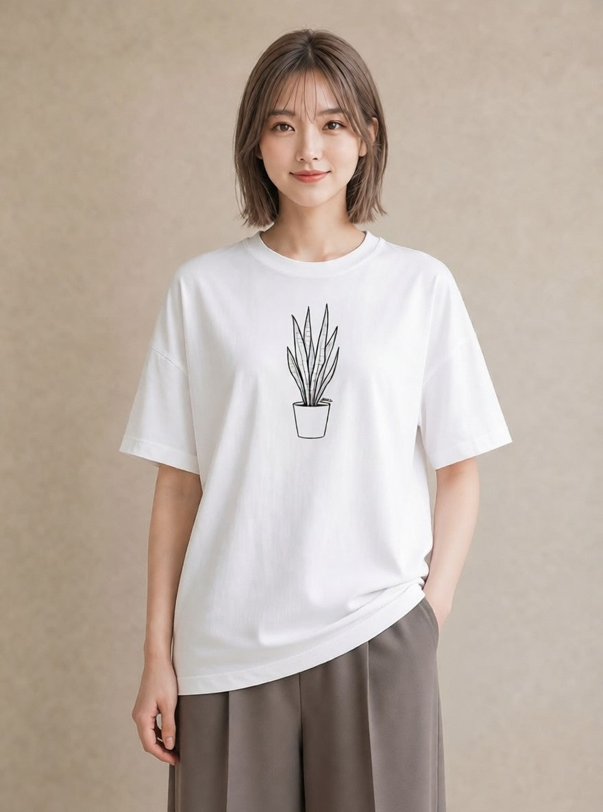 Tシャツ レディース 夕暮れ バルコニー 夕焼け ナチュラル アンティーク イラスト ユニーク 友達ギフト 部屋着 白T YMAZO