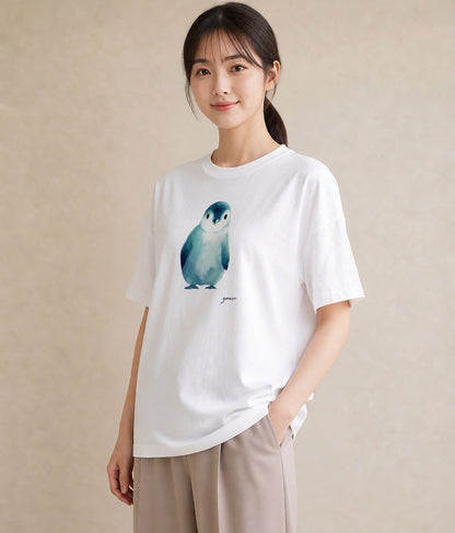 Tシャツ レディース 桜文鳥 ペット 動物 イラスト 抜け感 休日 ペアコーデ 白T YMAZO