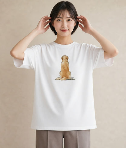 Tシャツ レディース ミックス犬 犬 いぬ イラスト ラフカジュアル クリスマス 旅行 白T YMAZO