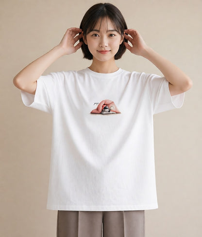 半袖Tシャツ レディース てんとう虫 昆虫 虫 イラスト アート風 姉妹 送別ギフト 白T YMAZO