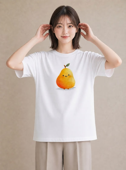 グラフィックTシャツ レディース アボカド 食べ物 フード イラスト ゆるかわ 敬老の日 ホワイトデー 白T YMAZO