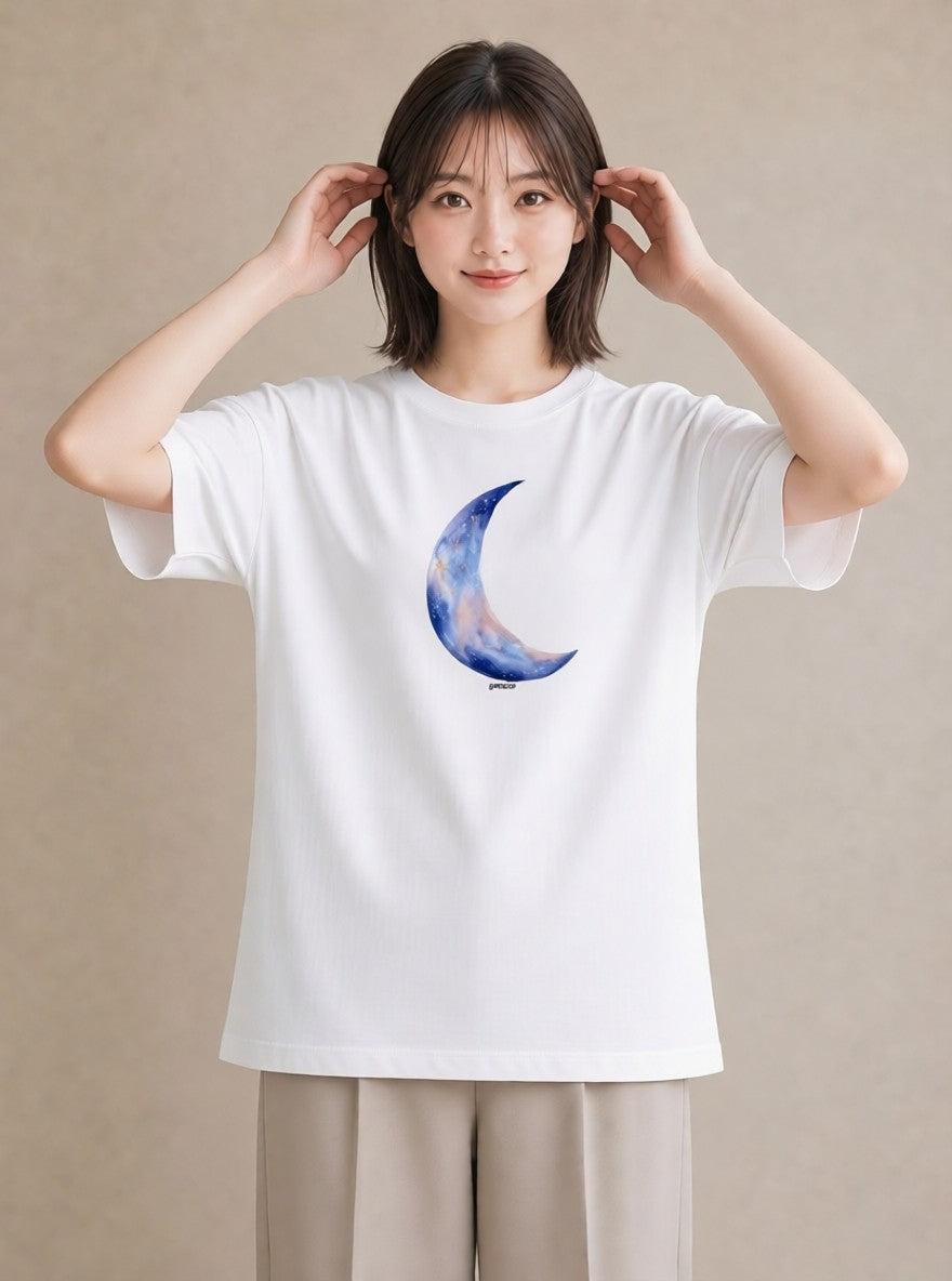 プリントTシャツ レディース 乙女座 星空 宇宙 イラスト ラフカジュアル 散歩 お出かけ 白T YMAZO