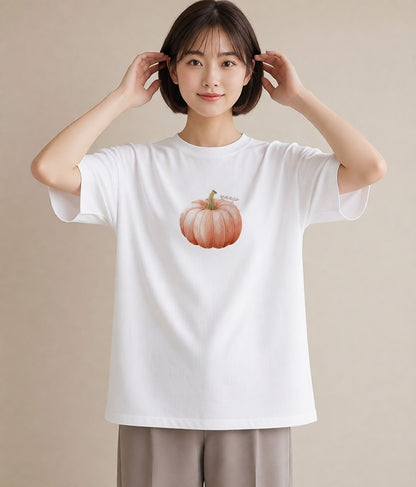 Tシャツ レディース メロン 食べ物 フード イラスト ラフ 秋コーデ おしゃれギフト 白T YMAZO