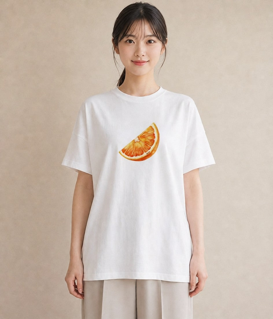 Tシャツ レディース パイナップル 食べ物 フード イラスト ガーリー カフェ服 クリスマス 白T YMAZO