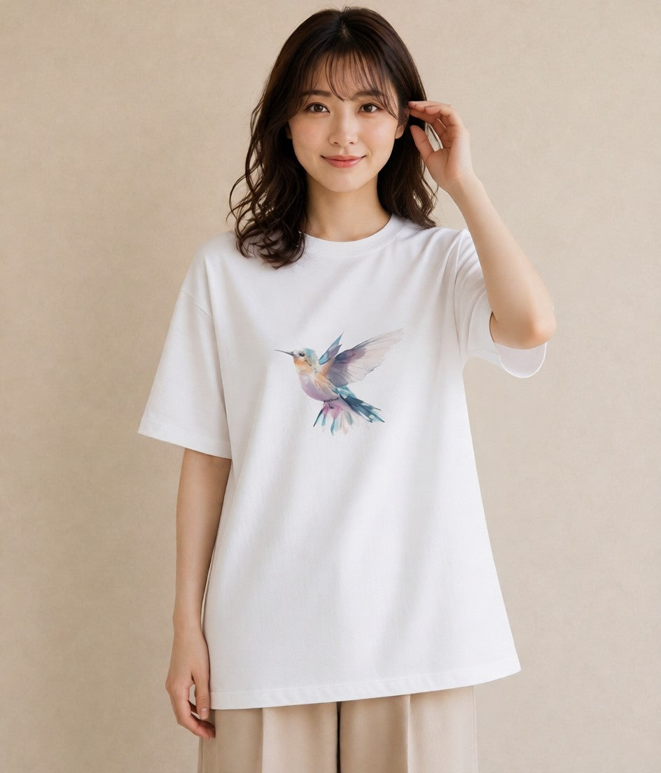 プリントTシャツ レディース マメルリハ ペット 動物 イラスト モード 週末コーデ 敬老の日 白T YMAZO