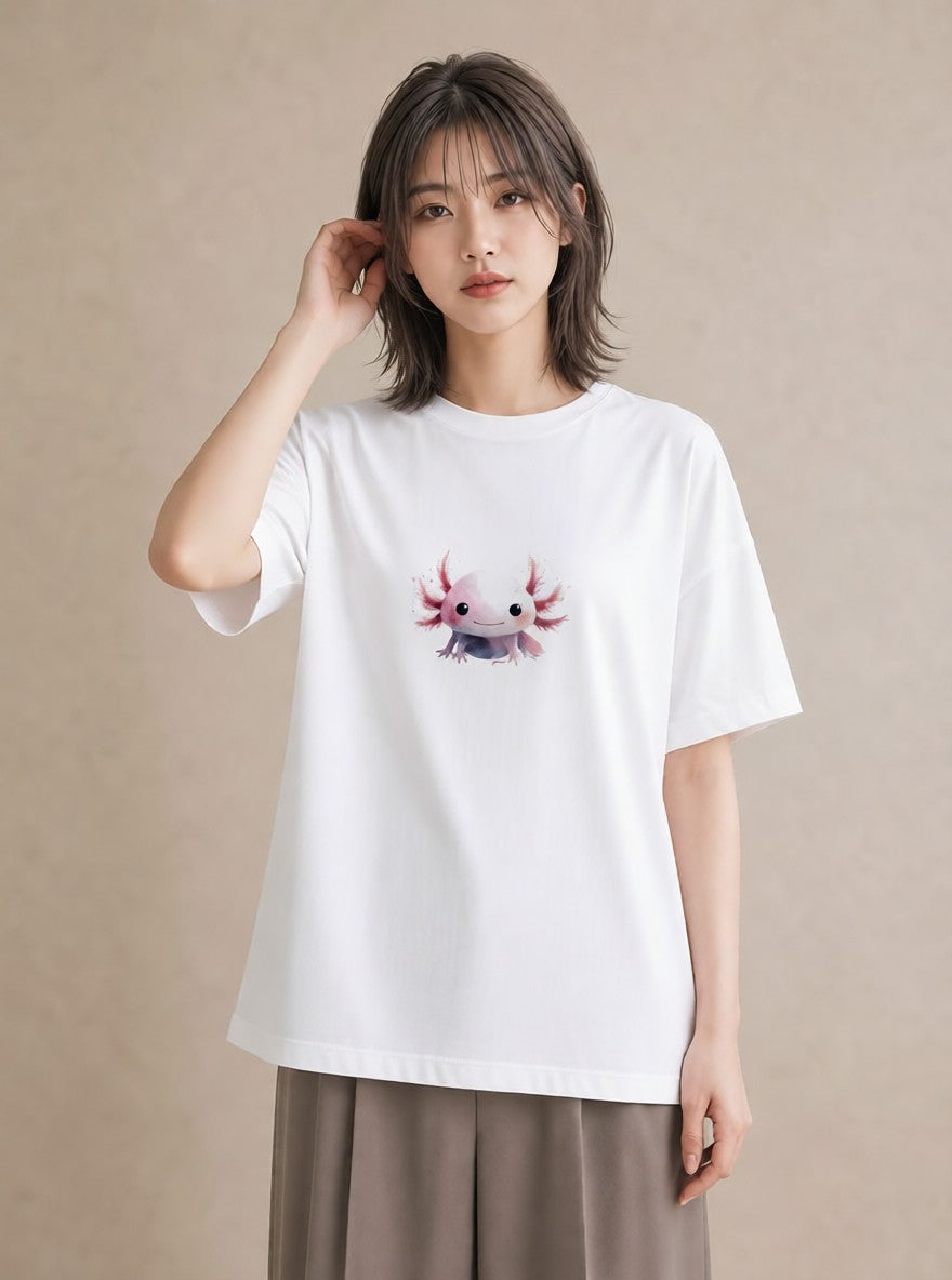グラフィックTシャツ レディース マンボウ 海の生き物 海 イラスト 可愛い 週末コーデ 敬老の日 白T YMAZO