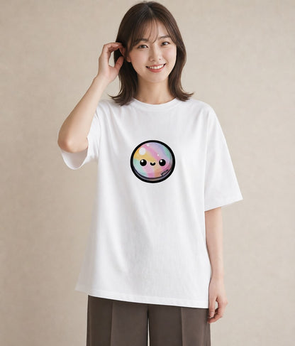 デザインTシャツ レディース パールピアス アクセサリー ナチュラル アンティーク イラスト ガーリー 帰省 ラフ 白T YMAZO
