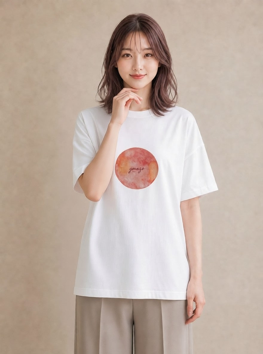 グラフィックTシャツ レディース プラネット 星空 宇宙 イラスト 抜け感 お揃い 親子 白T YMAZO