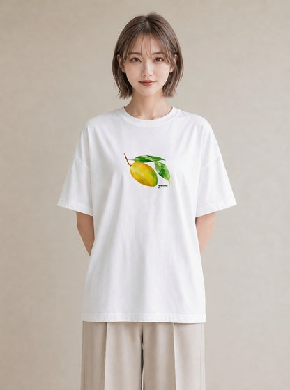 グラフィックTシャツ レディース バナナ 食べ物 フード イラスト ガーリー 秋コーデ おしゃれギフト 白T YMAZO
