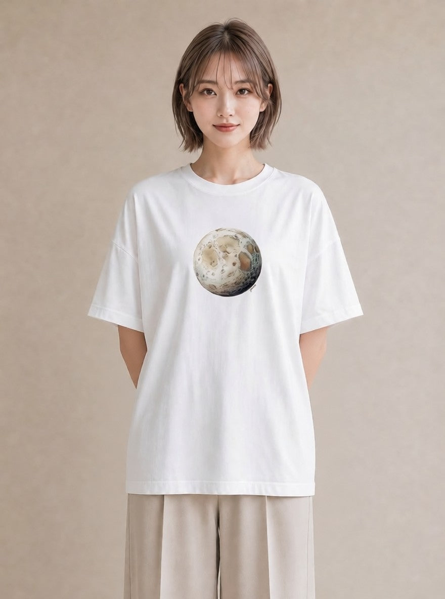 Tシャツ レディース 山羊座 星空 宇宙 イラスト 散歩 お出かけ 白T YMAZO