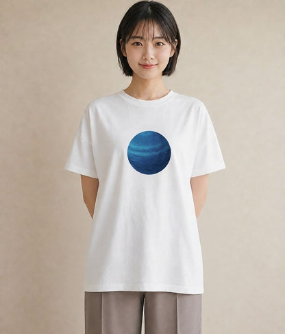 グラフィックTシャツ レディース 地球 星空 宇宙 イラスト ホワイトデー 春服 白T YMAZO