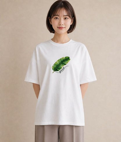 グラフィックTシャツ レディース モンステラ 植物 ボタニカル イラスト ゆるコーデ 旅行 母娘コーデ 白T YMAZO
