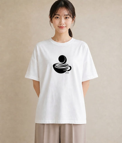 半袖Tシャツ レディース カフェ カフェロゴ ロゴ イラスト カジュアル おしゃれギフト 社会人 白T YMAZO