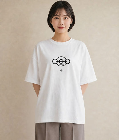 グラフィックTシャツ レディース 手鏡 アンティーク レトロ ナチュラル イラスト モード 女子会 お揃い 白T YMAZO