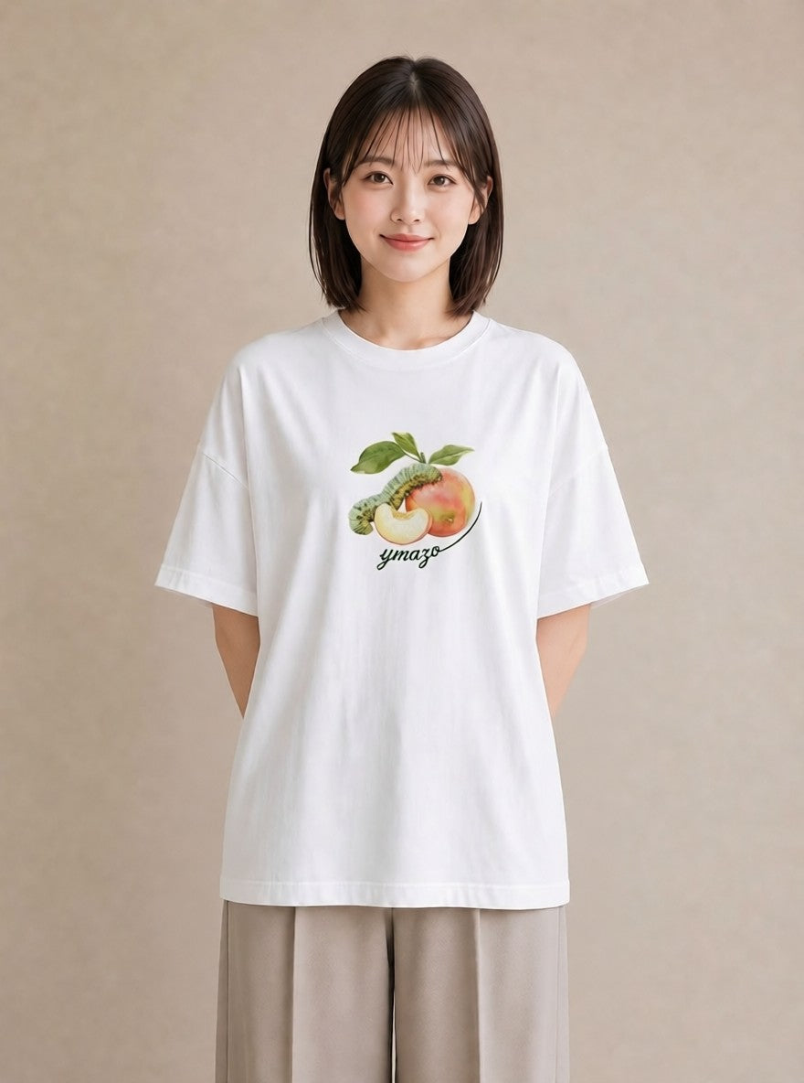 半袖Tシャツ レディース チンアナゴ 海の生き物 海 イラスト モード 在宅 公園 白T YMAZO
