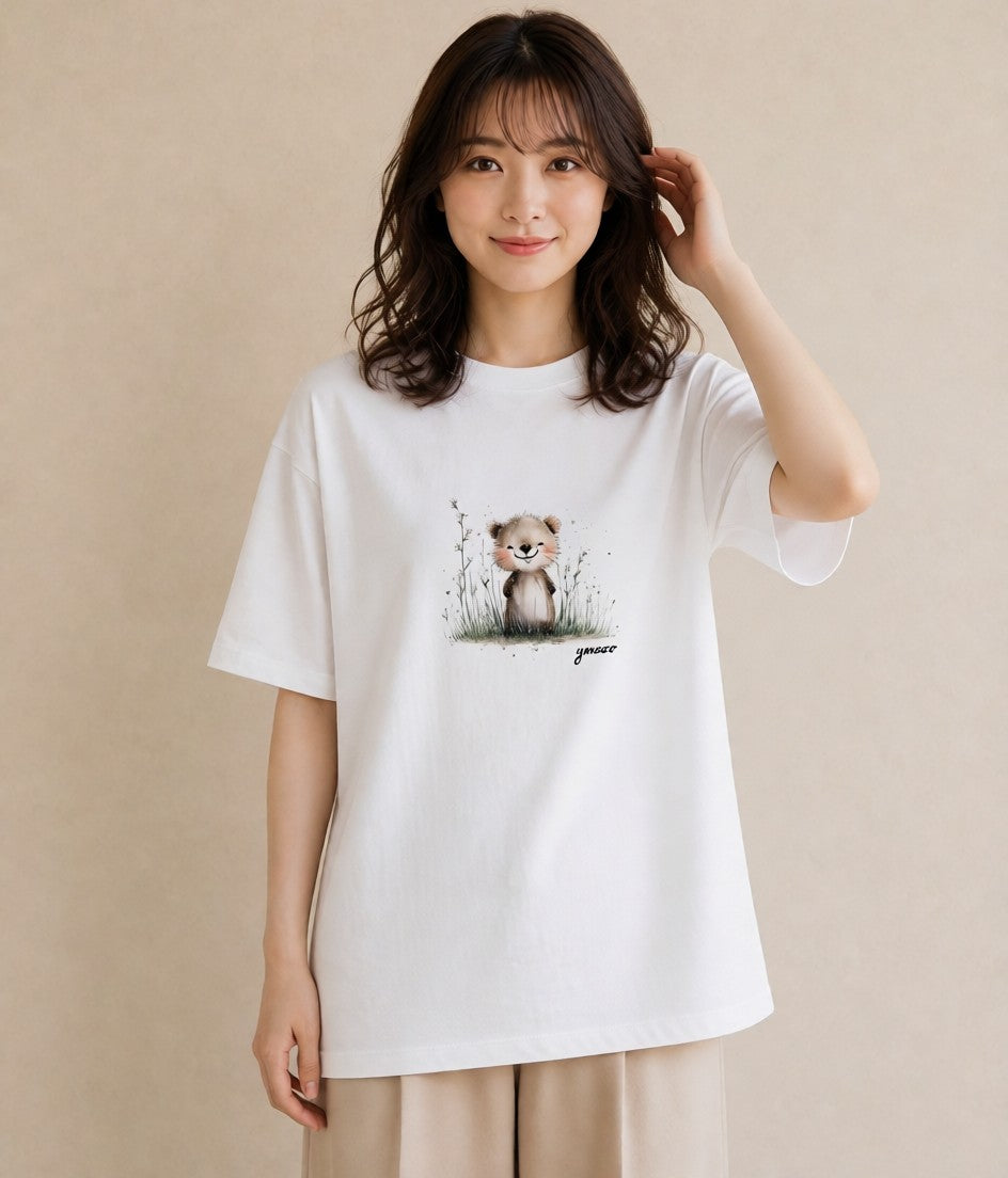 デザインTシャツ レディース ロボロフスキー ペット 動物 イラスト 韓国風 おしゃれギフト 社会人 白T YMAZO