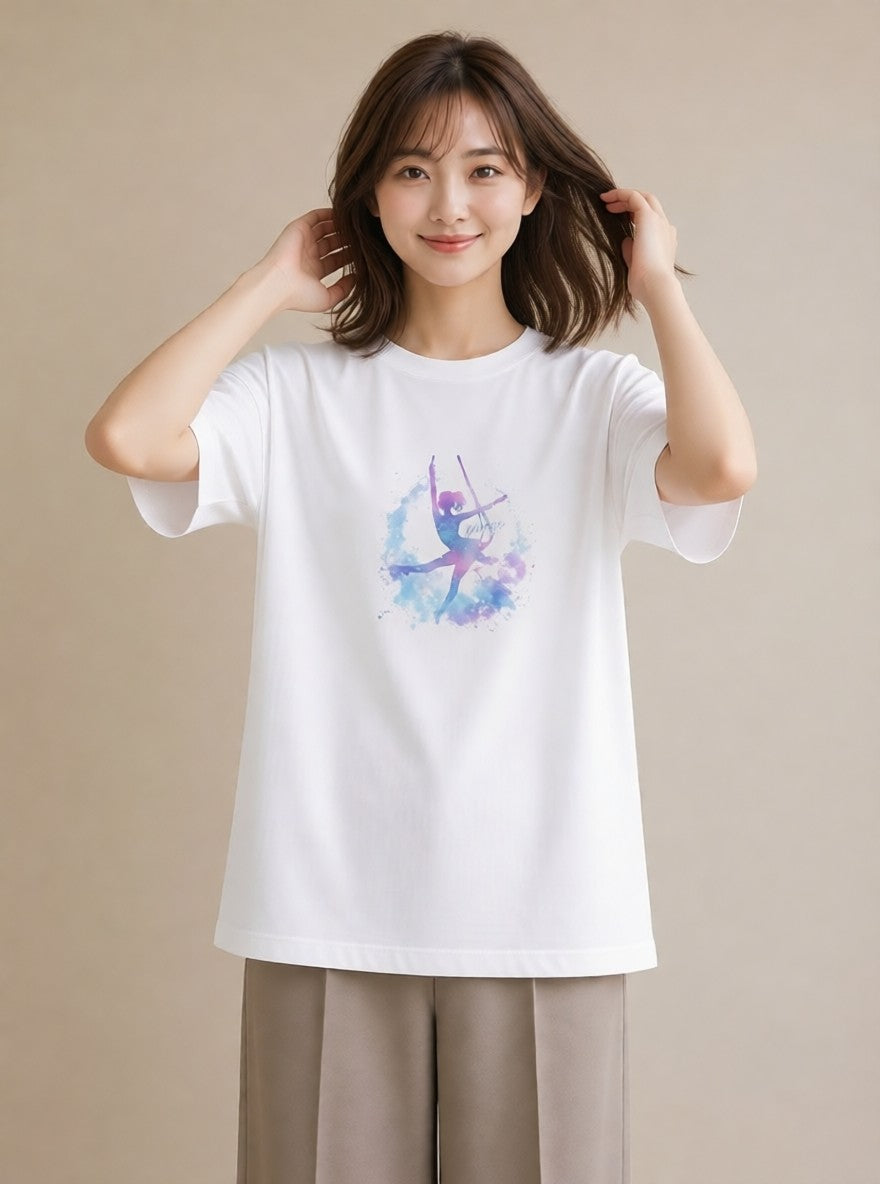 Tシャツ レディース 射手座 星空 宇宙 イラスト 可愛い 母娘コーデ 自分用 白T YMAZO