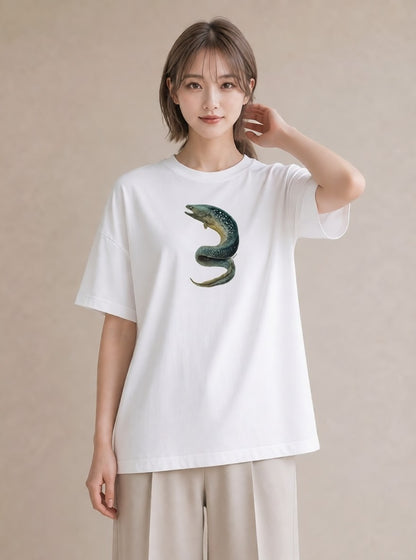 デザインTシャツ レディース レオパ ペット 動物 イラスト 北欧風 ホワイトデー 春服 白T YMAZO